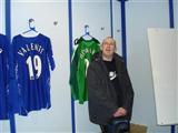 Picture of student inside Evertons changing rooms